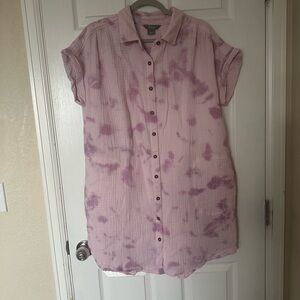 Pink and Purple Tie-Dye Dress